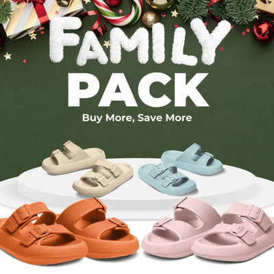 Cloud Slides - Cushioned EVA Sandals with Adjustable Buckles