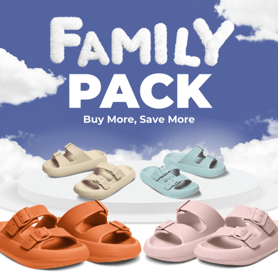 Cloud Slides - Cushioned EVA Sandals with Adjustable Buckles