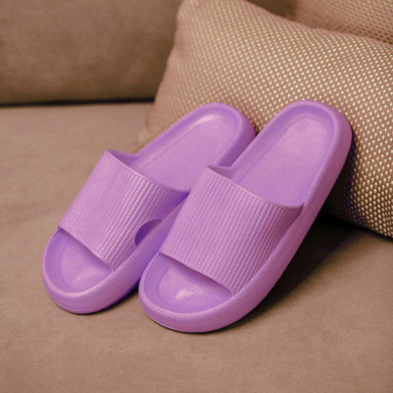 Mens Cushion Slides - Cloud Slides Purple