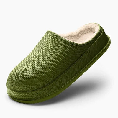 Cloud Slides - Men's Cozy Fur Green